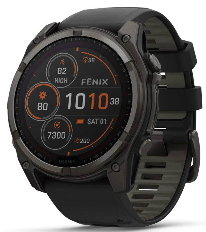 Garmin Fenix 8 Solar Sapphire Graphit/Carbongrau Titan DLC 51mm 010-02907-11