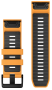 Garmin QuickFit® 26mm Spark Orange/Graphite Silikon 010-13393-01