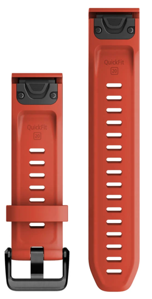 Garmin QuickFit® 20mm Flammenrot Silikon 010-13102-02