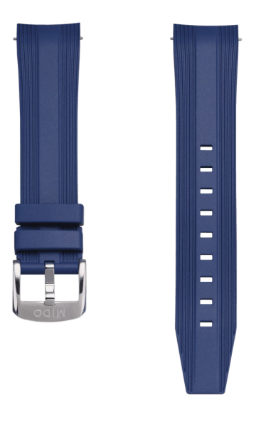 Mido Ocean Star 39 Kautschukband blau 20mm M852.019.311