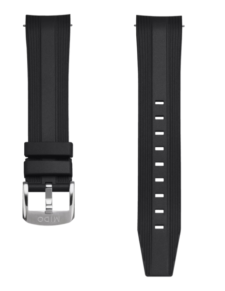 Mido Ocean Star 39 Kautschukband schwarz 20mm M852.019.317
