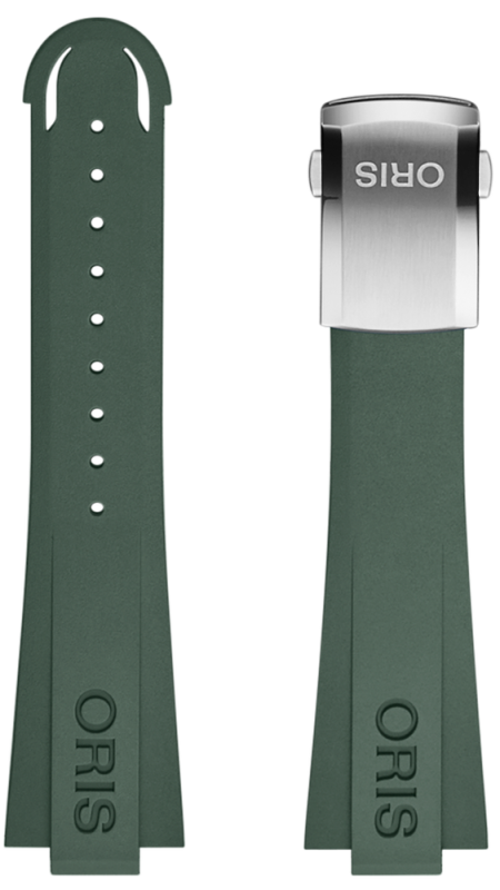 Oris Aquis Kautschukband grün inkl. Schliesse 22mm 07 4 22 37FC