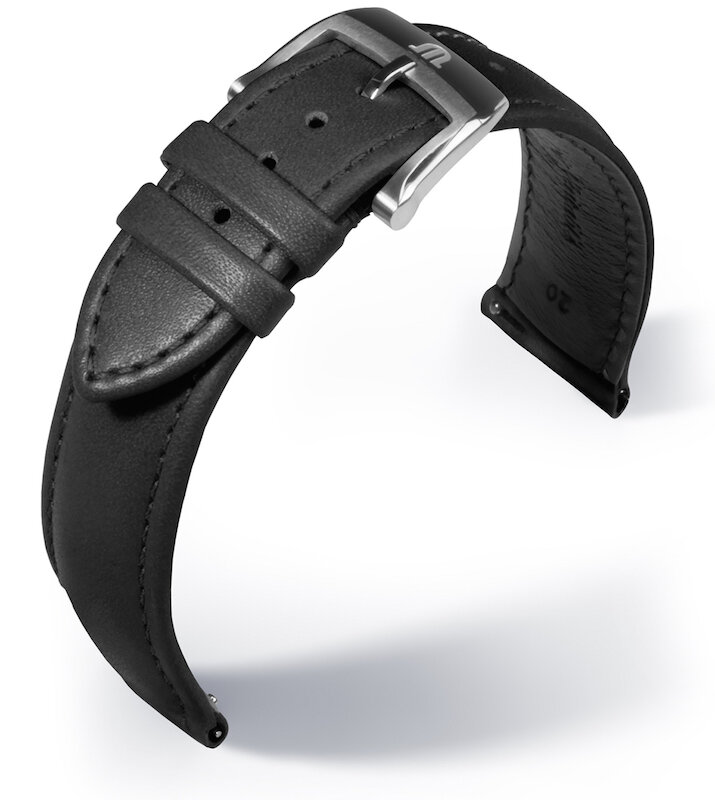 Maurice Lacroix Eliros Kalbslederband schwarz 16mm 2216