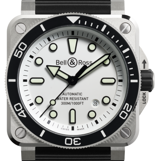 Bell & Ross BR-03 Diver White Steel BR03A-D-WH-ST/SRB