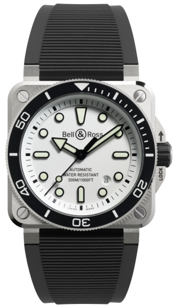 Bell & Ross BR-03 Diver White Steel BR03A-D-WH-ST/SRB