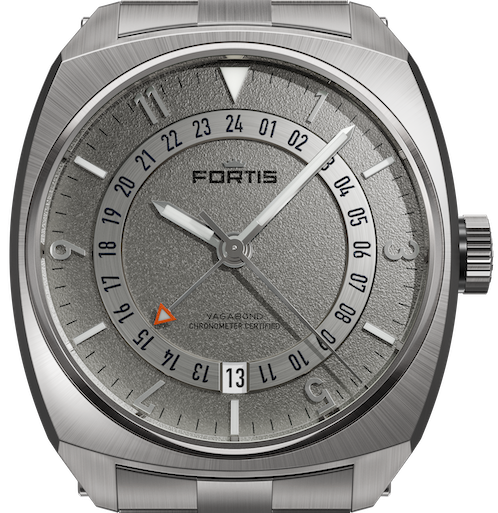 Fortis Vagabond V-40 Stormy Gray am Titan Block Bracelet F6660000