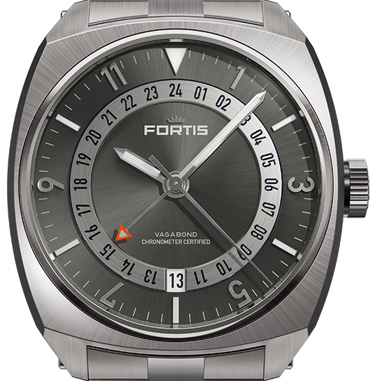 Fortis Vagabond V-40 Urban Shadow am Titan Block Bracelet F6660004