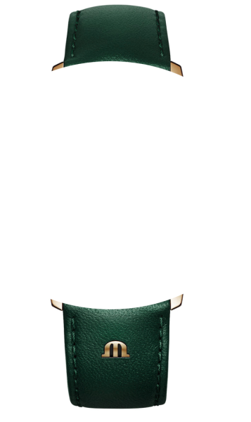 Maurice Lacroix Eliros Lederband grün ohne Schliesse...