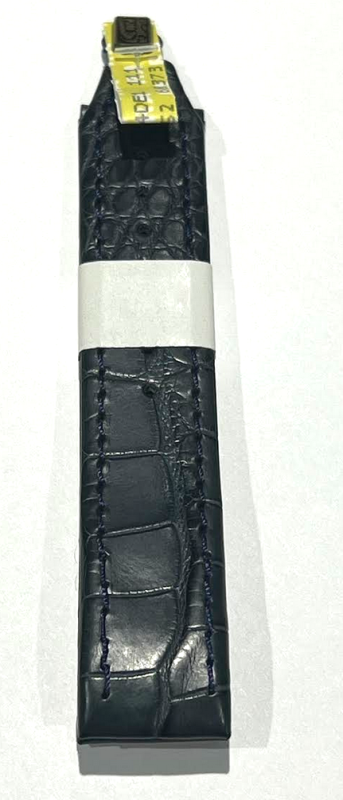 Maurice Lacroix Masterpiece Globe Lederband 21mm schwarz ohne Schließe blau 2964