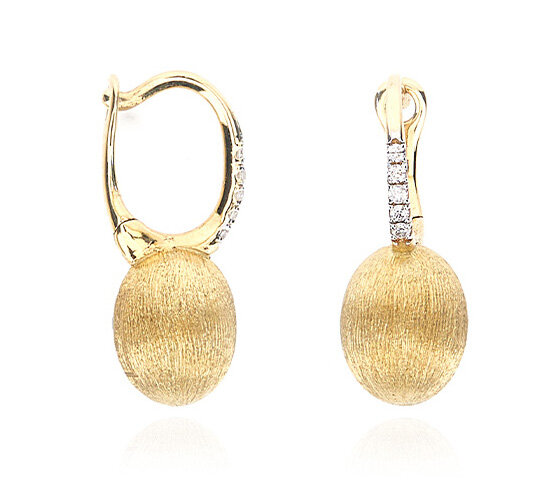 Nanis Élite Ohrhänger BABY CILIEGINE" mit Boules aus gold und Diamanten OS41-583