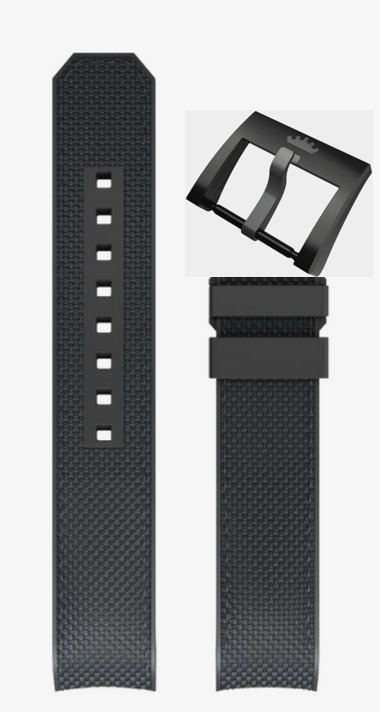 Fortis B-42 Fiber Gray Hybridband mit Titan DLC Dornschliesse 20mm B7000018