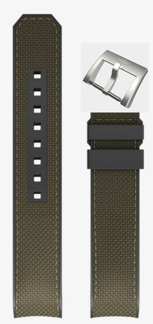 Fortis B-42 Fiber Green Hybridband mit Titan Dornschliesse 20mm B7000020