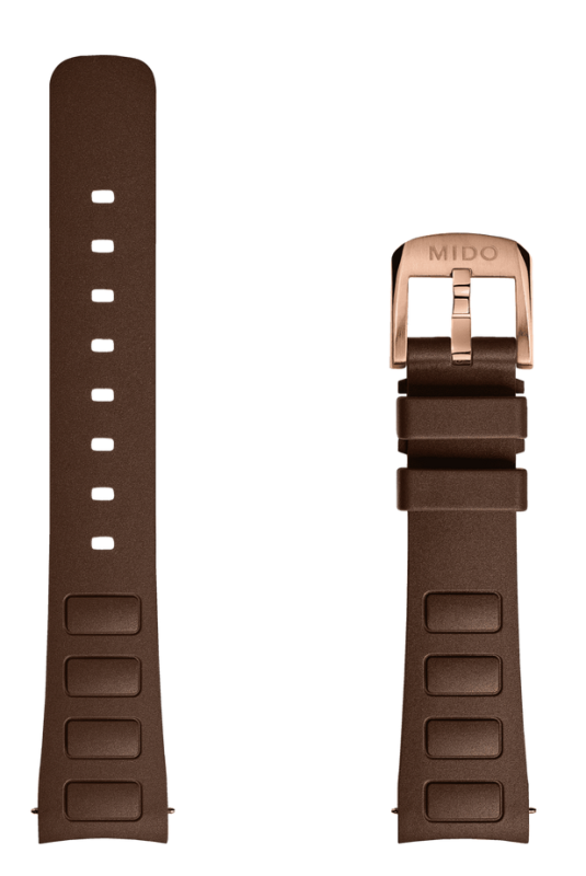 Mido Multifort TV Lady Kautschukband 18mm M852.019.606