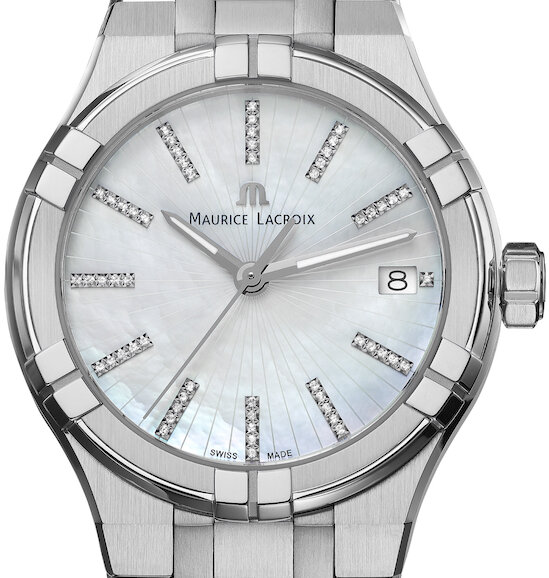 Maurice Lacroix Aikon Damenuhr mit Diamanten AI1106-SS002-170-1