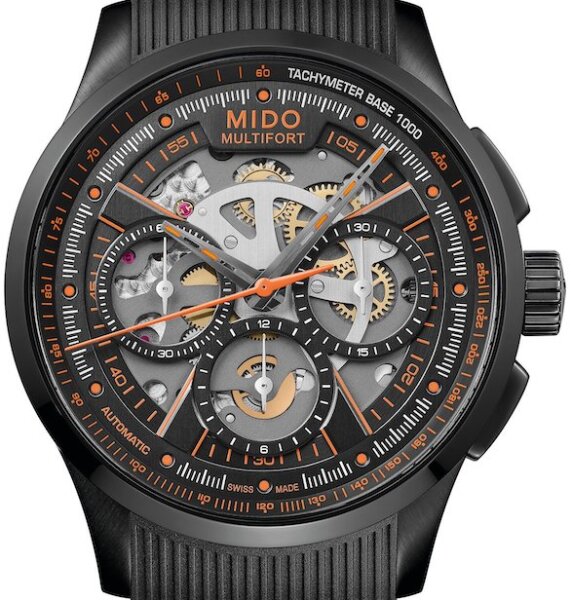 Mido Multifort Skeleton Chronograph 43mm M038.662.37.050.00