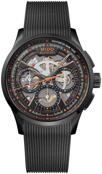 Mido Multifort Skeleton Chronograph 43mm M038.662.37.050.00