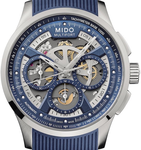 Mido Multifort Skeleton Chronograph 43mm M038.662.17.040.00