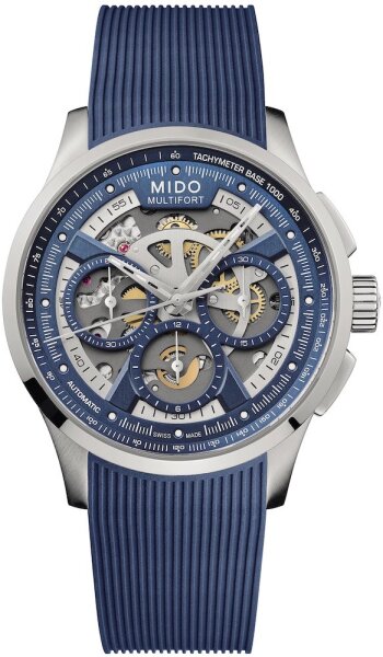 Mido Multifort Skeleton Chronograph 43mm M038.662.17.040.00