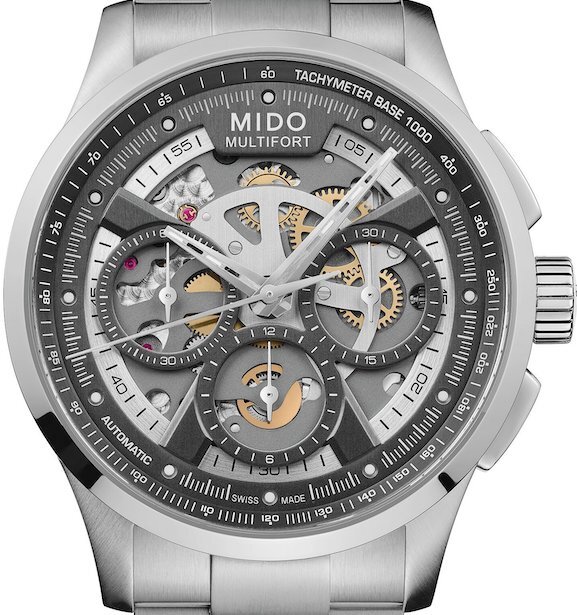 Mido Multifort Skeleton Chronograph 43mm M038.662.11.060.00
