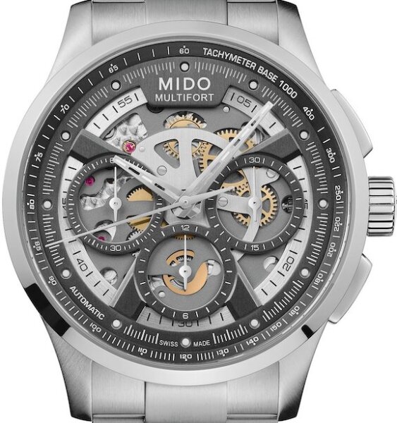Mido Multifort Skeleton Chronograph 43mm M038.662.11.060.00