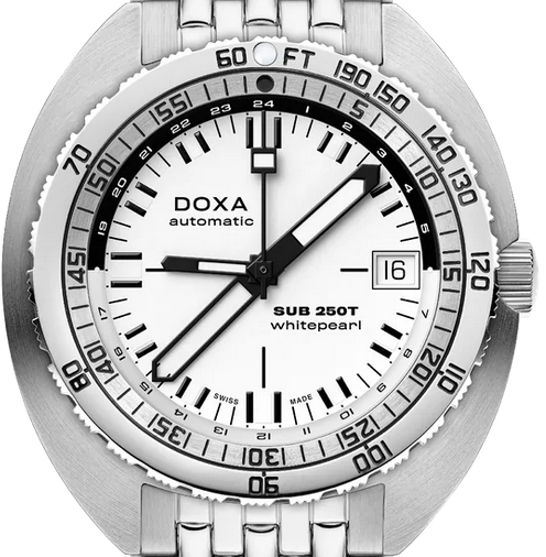 Doxa Sub 250T GMT Whitepearl Automatik 855.10.011.10