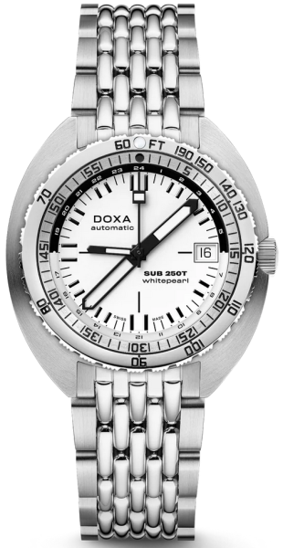 Doxa Sub 250T GMT Whitepearl Automatik 855.10.011.10