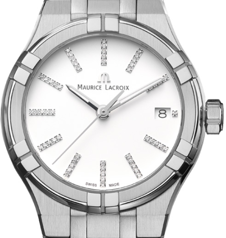 Maurice Lacroix Aikon Damenuhr mit Diamanten AI1106-SS002-150-1