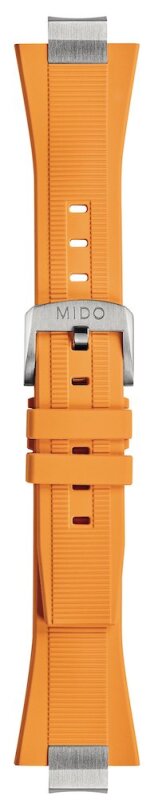 Mido Multifort 8 Two Crowns Kautschukband orange M852.019.672