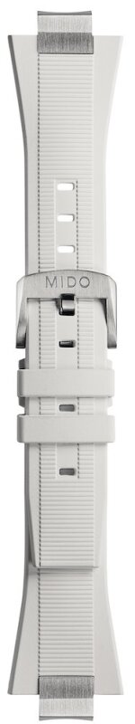 Mido Multifort 8 Two Crowns Kautschukband weiß M852.019.674