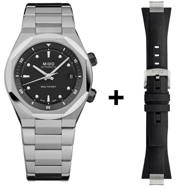Mido Multifort 8 Two Crowns Set inkl. Kautschukband M047.507.11.051.00