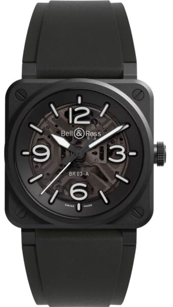 Bell & Ross BR-03 Skeleton Black Ceramic...