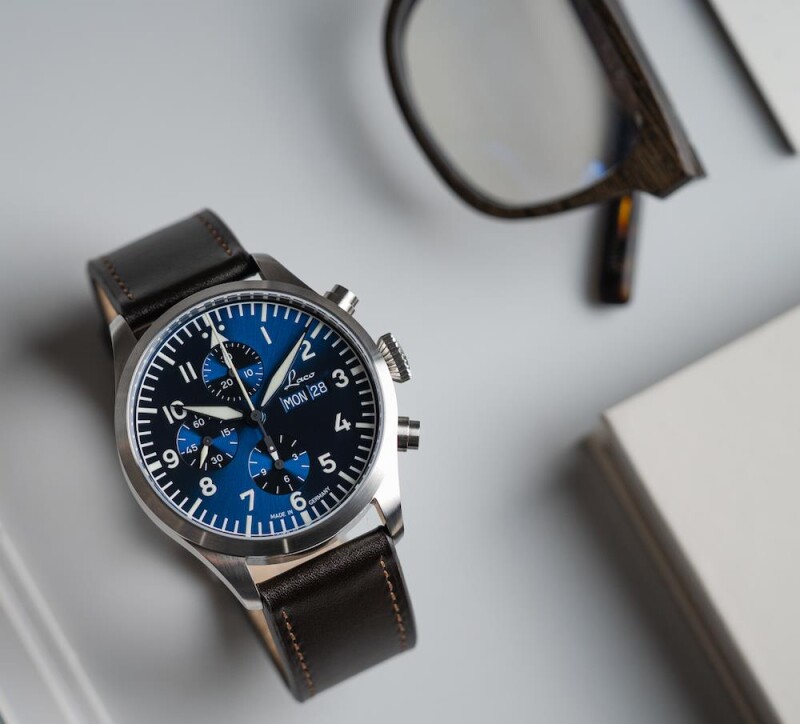 Laco Kiel 2 Blau Automatik Chronograph 862186 - Luxusuhren online & i