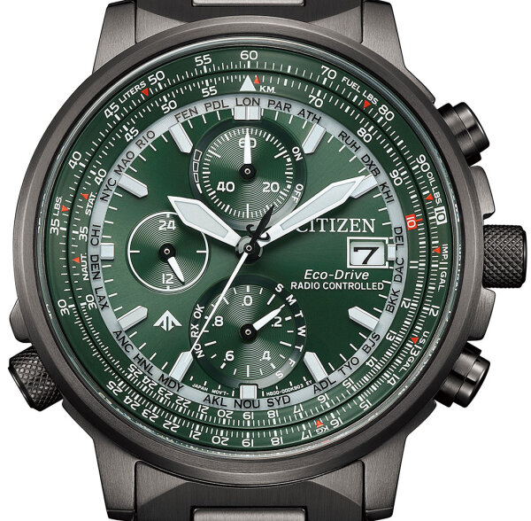 Citizen Promaster Sky Herren Funk Solar Chronograph 42mm...