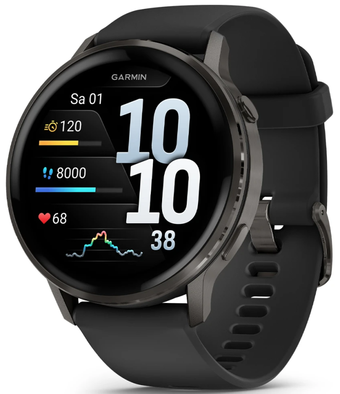 Garmin Venu 4 - 45 mm Schwarz/Schiefergrau 010-03014-00