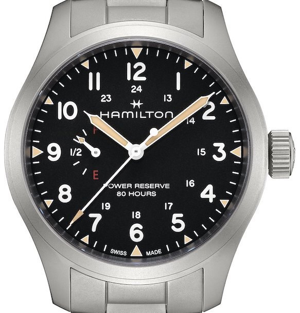Hamilton Khaki Field Power Reserve Handaufzug 40mm H69509130
