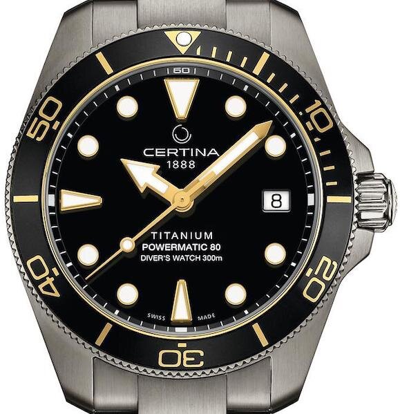 Certina DS Action Diver Titan 38mm Powermatic 80 C048.807.44.051.00