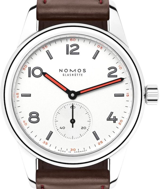 NOMOS Club 36 Handaufzug Edelstahlboden 701.1