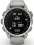 Garmin Descent™ Mk3S 43mm Edelstahl mit grauem Silikonarmband 010-02753-04