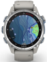 Garmin Descent™ Mk3S 43mm Edelstahl mit grauem Silikonarmband 010-02753-04