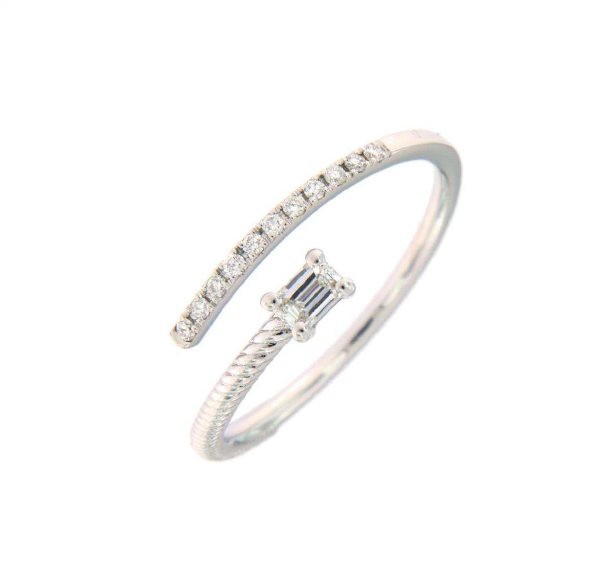 Alberti Weißgold Ring mit Diamanten 8355/AWEM