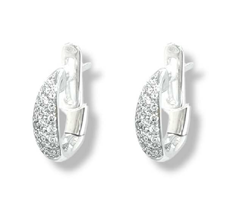 Alberti Weißgold Ohrringe mit Diamanten 4033/OWC