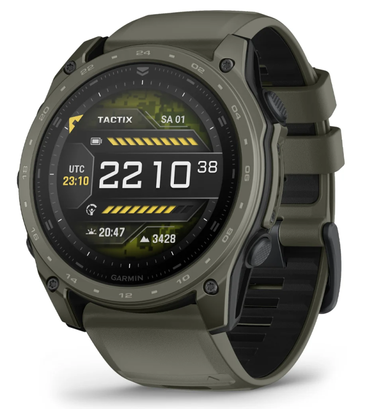 Garmin tactix® 8 51mm AMOLED Cerakote Schwarz/ Olivegrün Titan 010-04553-11