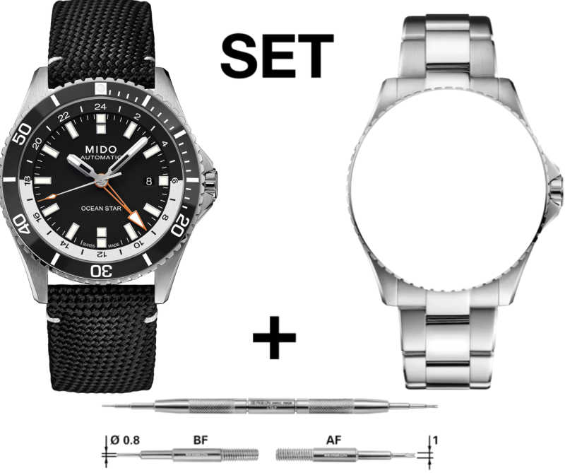 Mido Ocean Star Captain GMT Automatik 44mm Set M026.629.17.051.01