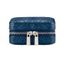 Wolf X LIBERTY All Over Ianthe Small Travel Jewellery Zip Case - Navy 381317