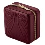 Wolf X LIBERTY Ianthe Small Travel Jewellery Zip Case - Burgundy 381327