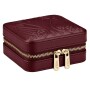 Wolf X LIBERTY Ianthe Small Travel Jewellery Zip Case - Burgundy 381327