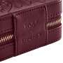 Wolf X LIBERTY Ianthe Small Travel Jewellery Zip Case - Burgundy 381327