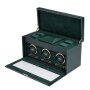 Wolf British Racing Triple Watch Winder with Storage 792341