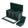 Wolf British Racing Triple Watch Winder with Storage 792341