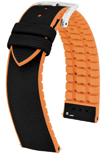 Hirsch Arne Premium Caoutchouc L schwarz/orange 20mm...